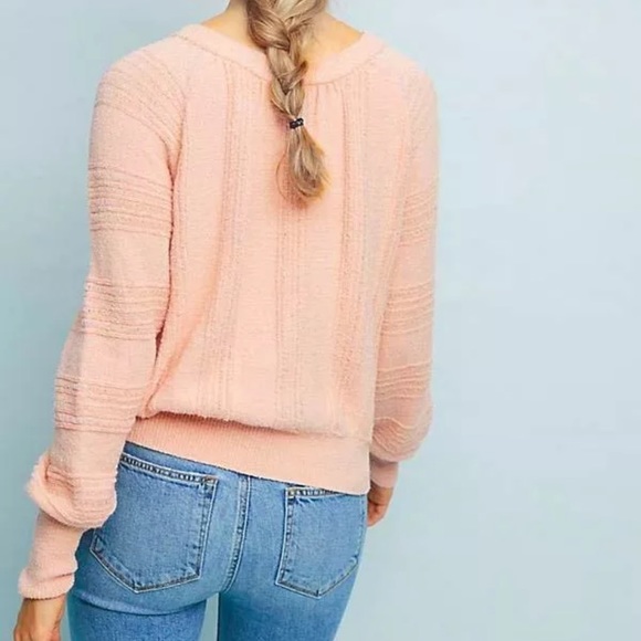 Nwt Meadow Rue Pink Boucle Jumper 